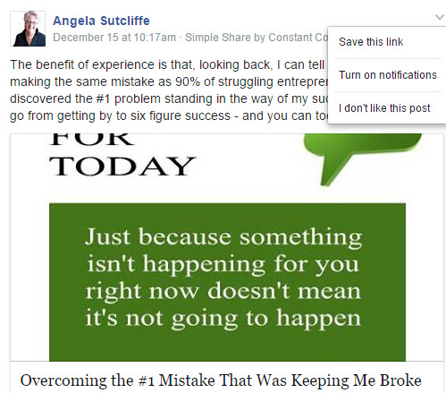 How to Save a post on Facebook